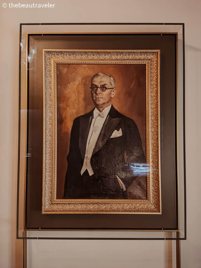 Ismet Inonu's portrait at the Turkish Republic Museum in Ankara, Turkey.