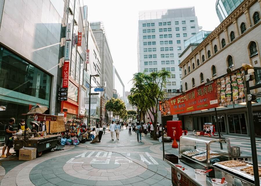 Valentine's day in Seoul, South Korea. 