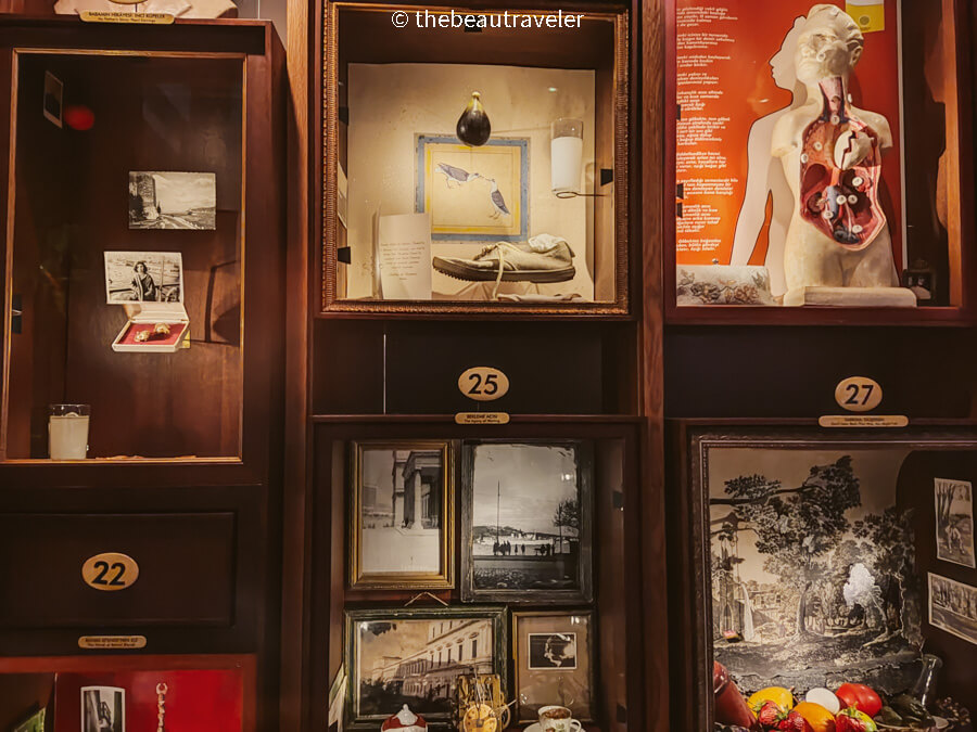 The items displayed at the Museum of Innocence in Istanbul.