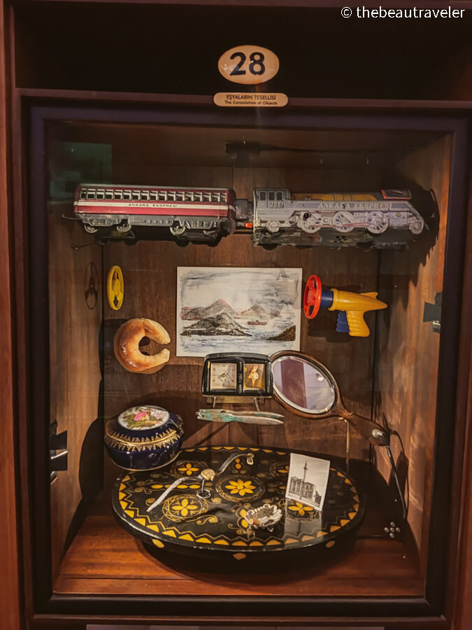 The items displayed at the Museum of Innocence in Istanbul.