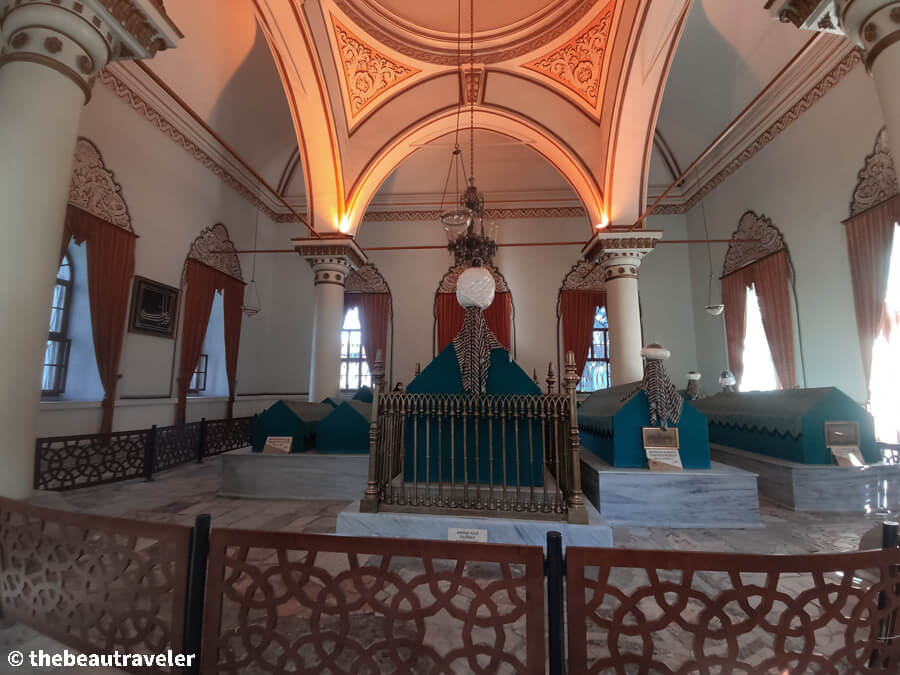 The tomb of Orhan Gazi in Tophane Park, Bursa.