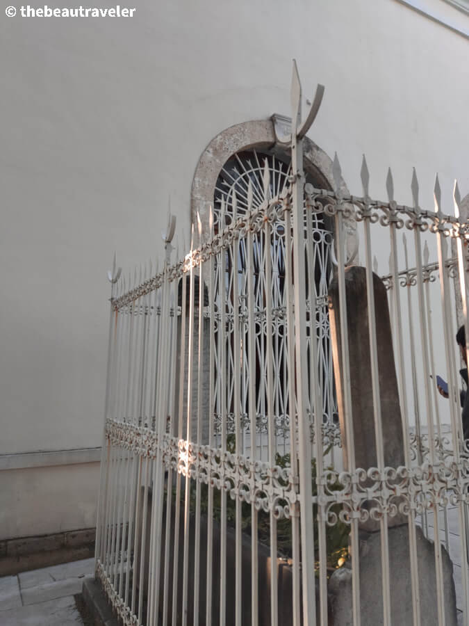 The tomb outside Osman and Orhan Gazi mausoleum in Bursa, Turkey.