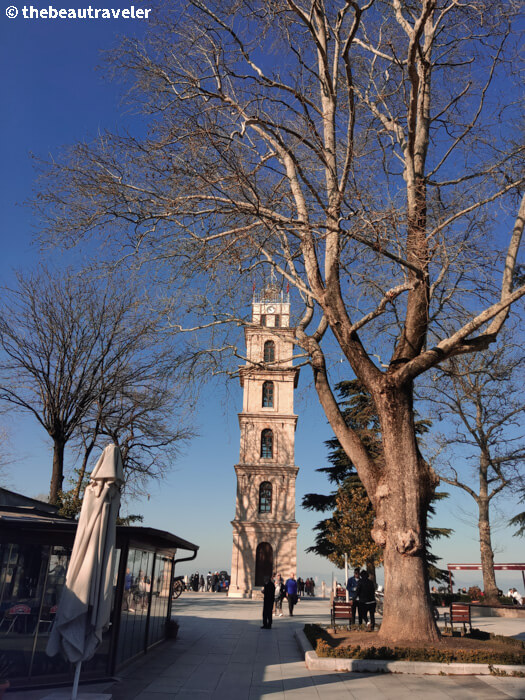 Tophane Clock Tower in Bursa, Turkey.