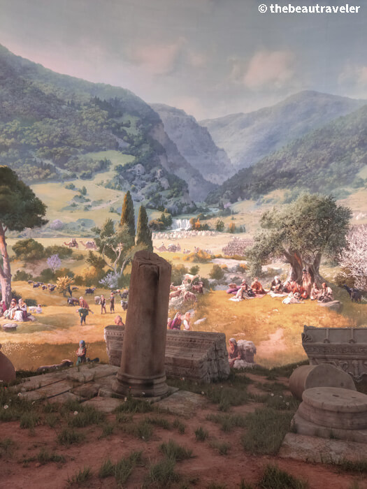 360° panoramic murals at Panorama 1326 Bursa Conquest Museum in Bursa, Turkey.