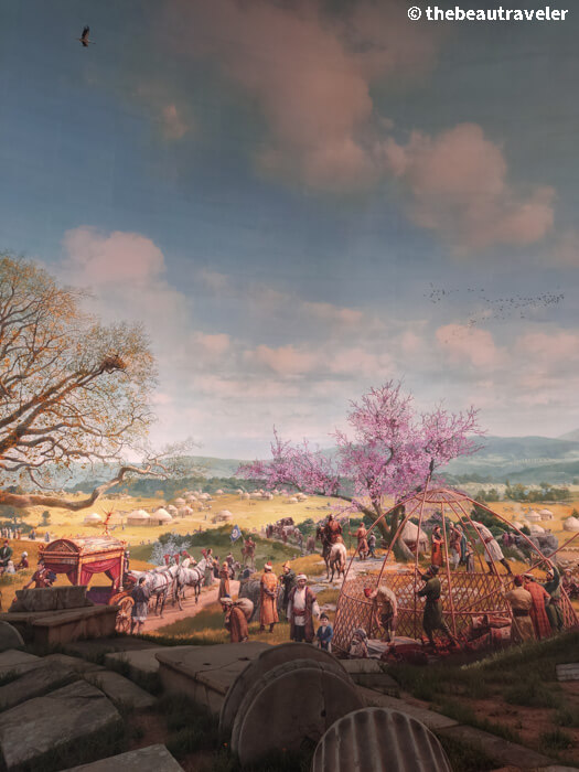 360° panoramic murals at Panorama 1326 Bursa Conquest Museum in Bursa, Turkey.