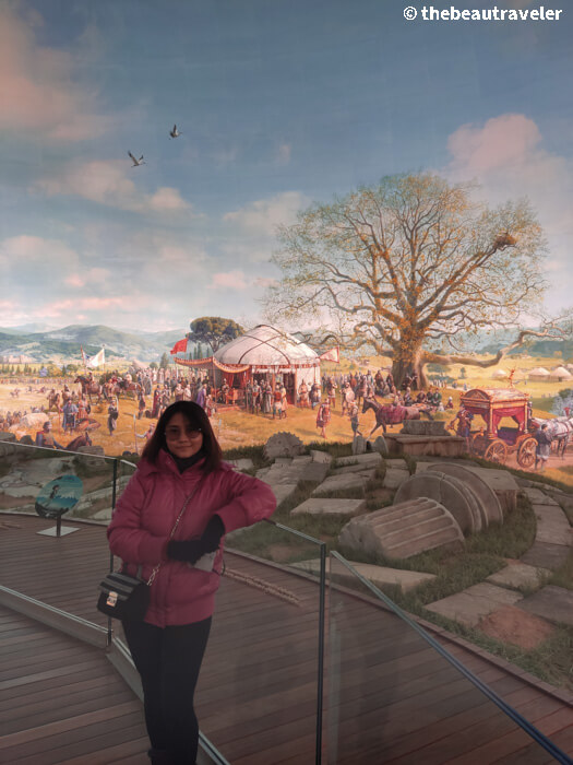 360° panoramic murals at Panorama 1326 Bursa Conquest Museum in Bursa, Turkey.