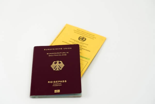 vaccination passport. 