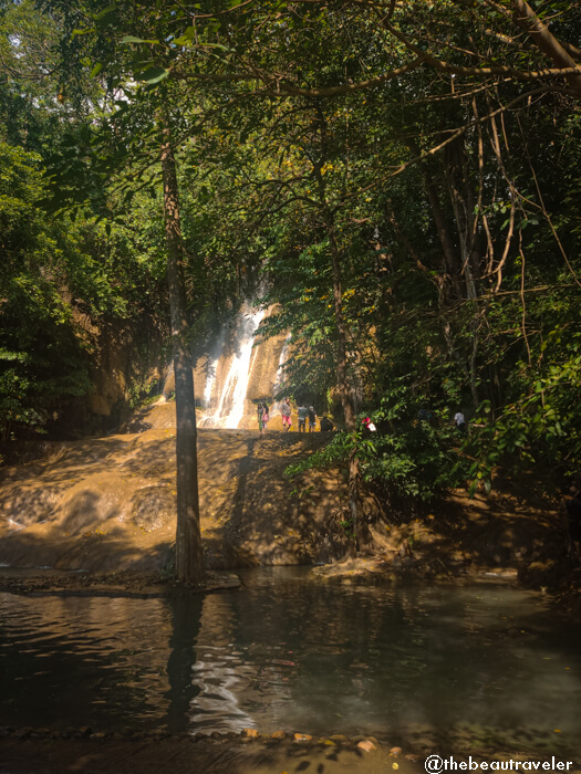 Sai Yok Noi Waterfall in Nam Tok, Thailand.