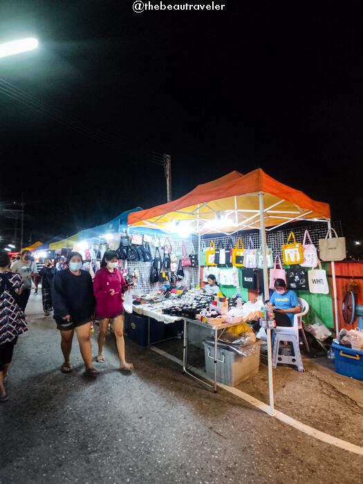 Kanchanaburi Night Bazaar in Thailand.