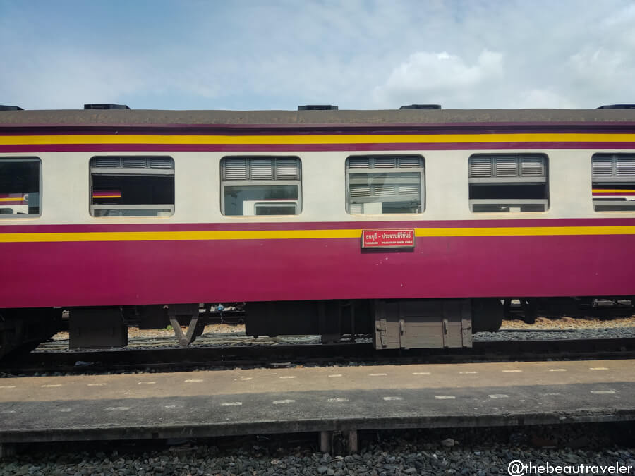 The death railway train from Bangkok to Kanchanaburi.
