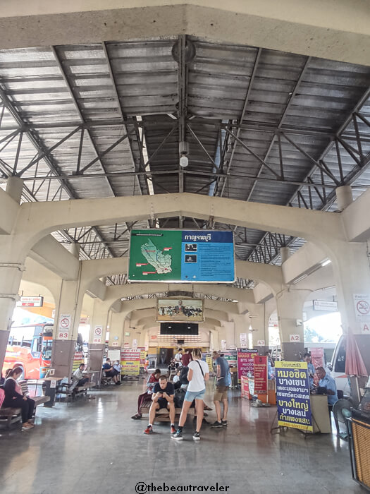 Kanchanaburi bus station.