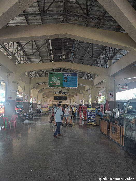 Kanchanaburi bus station.
