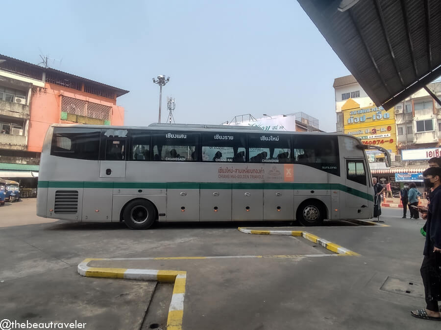 Bus from Chiang Mai to Chiang Rai with Greenbus. 