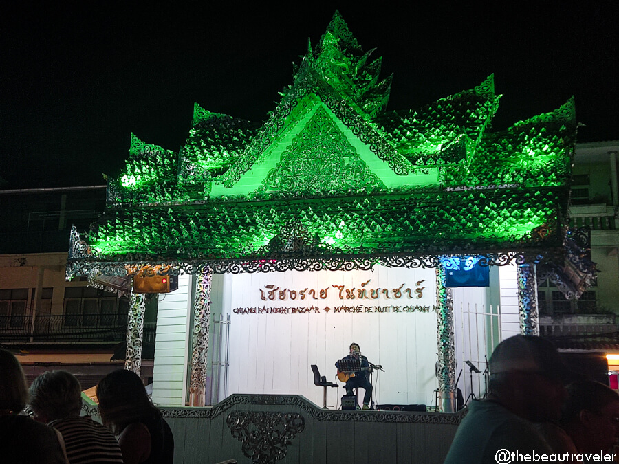 Chiang Rai night bazaar in North Thailand. 