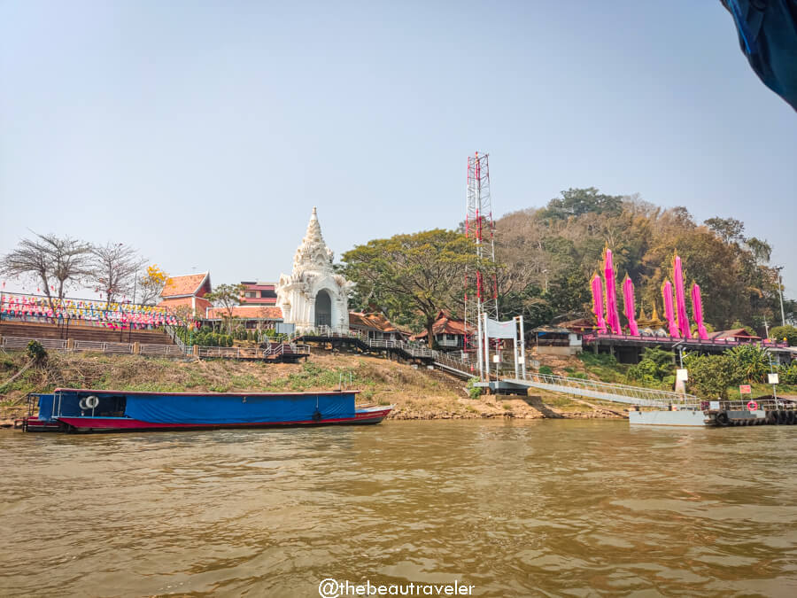 Boat trip on the Golden Triangle of Asia in Thailand.