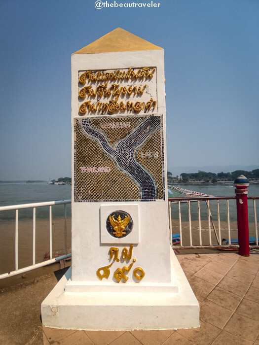 The Golden Triangle of Asia in Chiang Saen, Thailand.