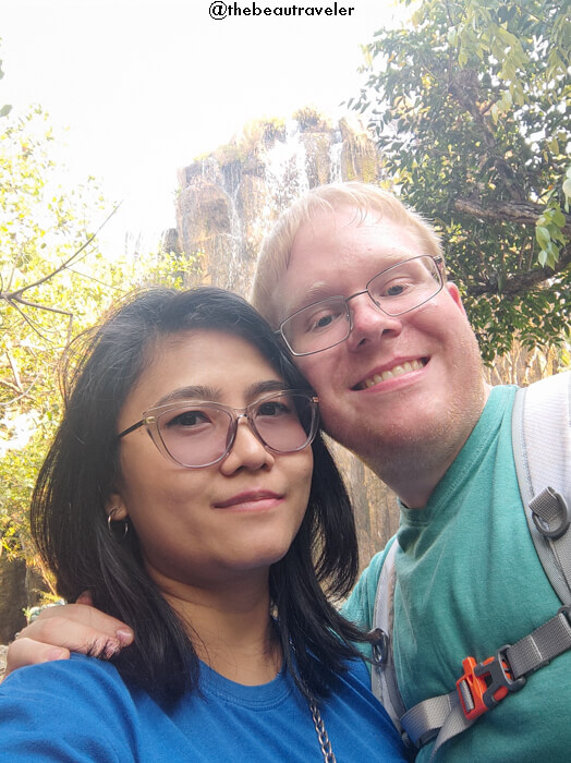 Me and my boyfriend at Lalitta Cafe in Chiang Rai, Thailand.