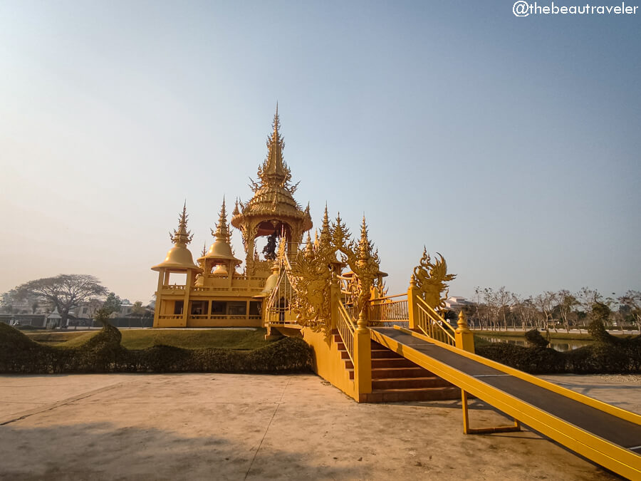 The Golden Building at the White Temple in Chiang Rai, Thailand.