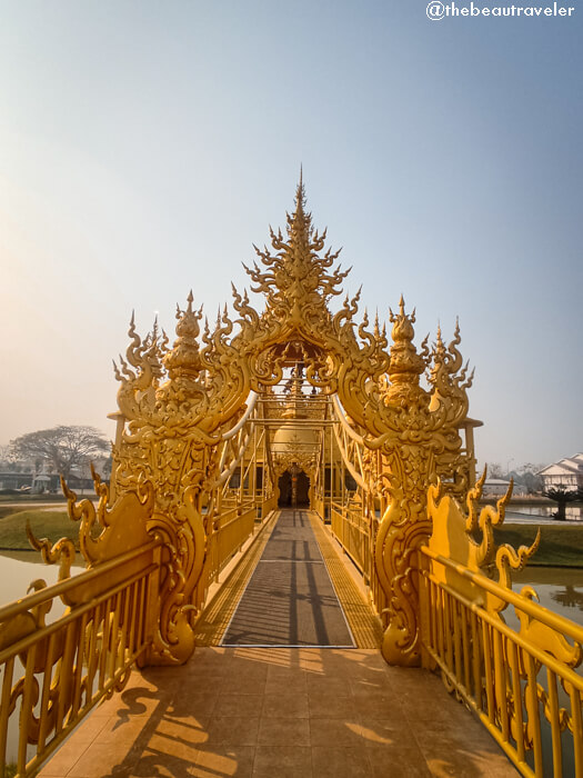 The Golden Building at the White Temple in Chiang Rai, Thailand.