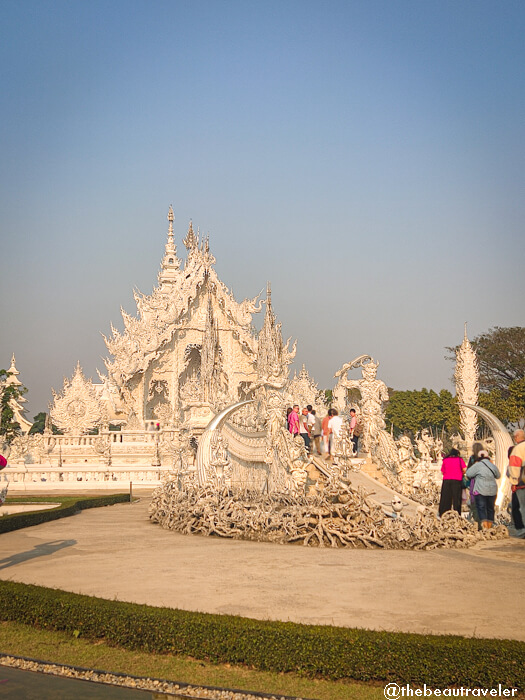 The White Temple (Wat Rong Khun) in Chiang Rai, Thailand.