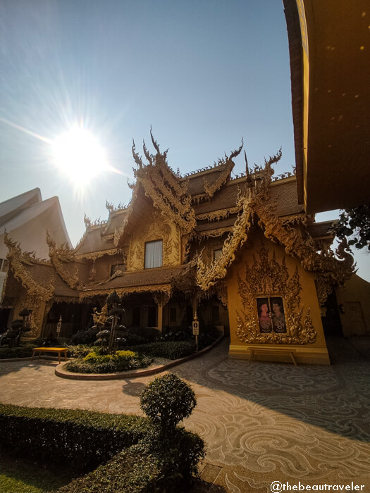 The fancy toilet at the White Temple in Chiang Rai, Thailand.