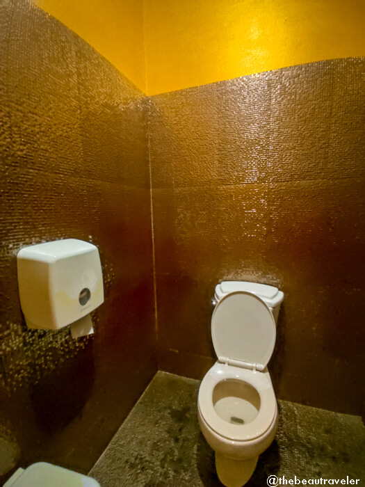 The fancy toilet at the White Temple in Chiang Rai, Thailand.