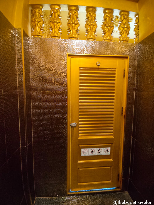 The fancy toilet at the White Temple in Chiang Rai, Thailand.