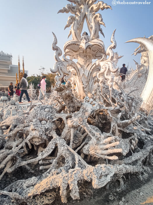 The White Temple (Wat Rong Khun) in Chiang Rai, Thailand.