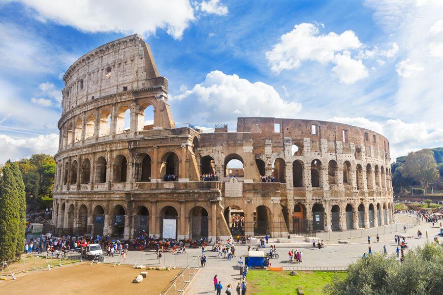 Roman Colloseum in Italy. 