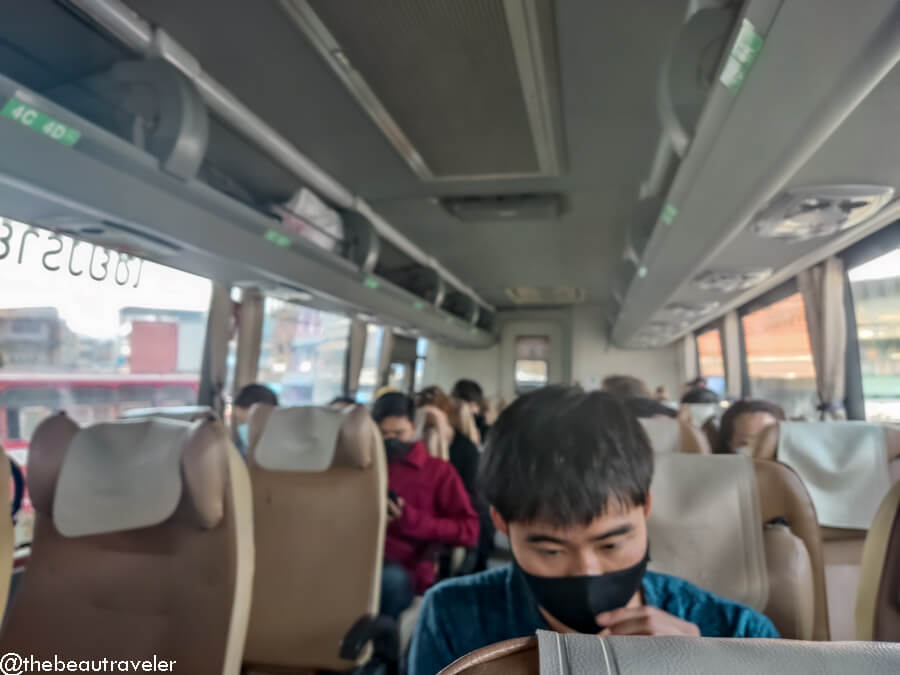 Greenbus from Chiang Mai to Chiang Rai.