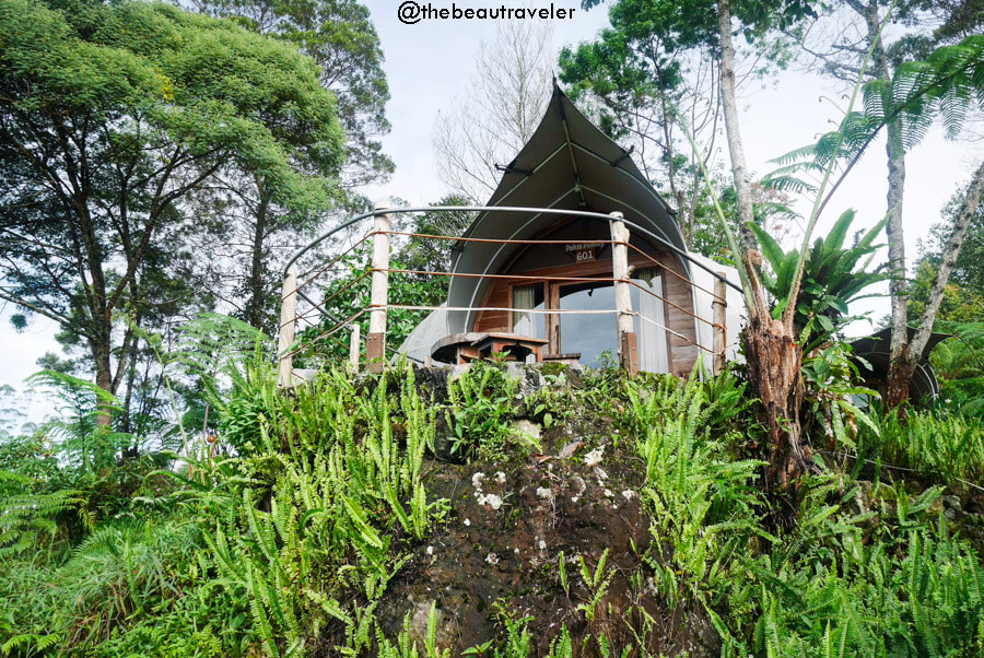 Tanjung Pakis tent at Glamping Lakeside Rancabali in Ciwidey, Bandung.