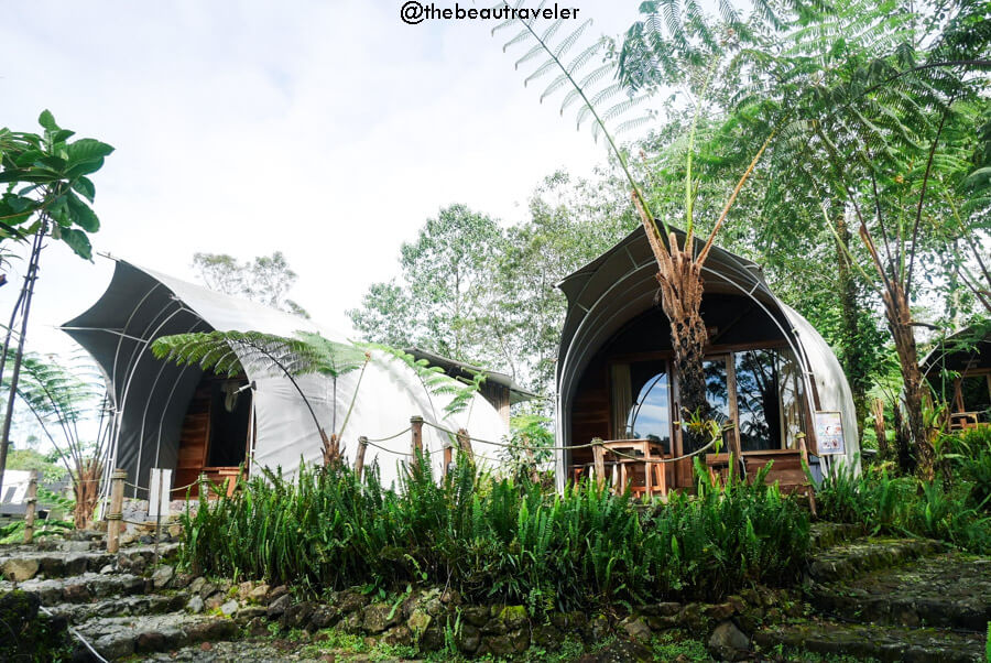 Tanjung Pakis tent at Glamping Lakeside Rancabali in Ciwidey, Bandung.