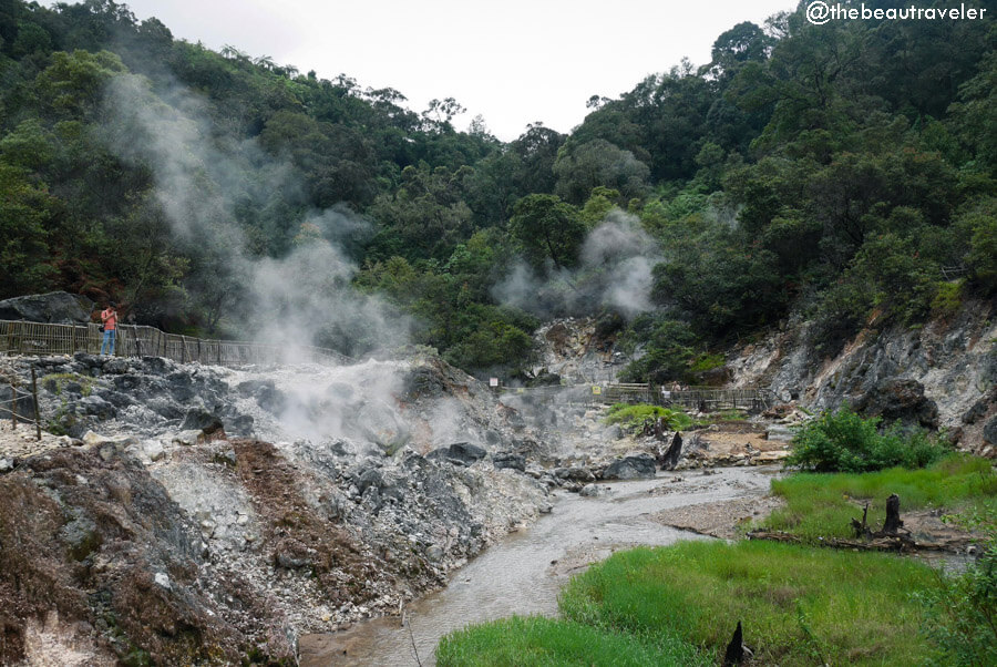 Rengganis Crater in Ciwidey, Bandung.