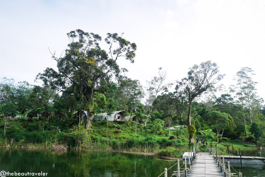 Glamping spots near Situ Patenggang in Ciwidey, Bandung.