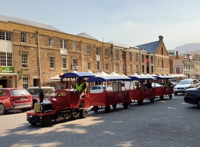 Salamanca Market in Hobart, Australia. 