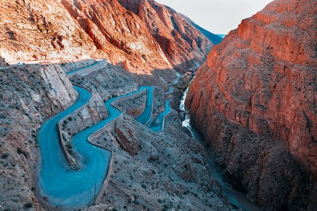 Dades Gorge in Morocco. 