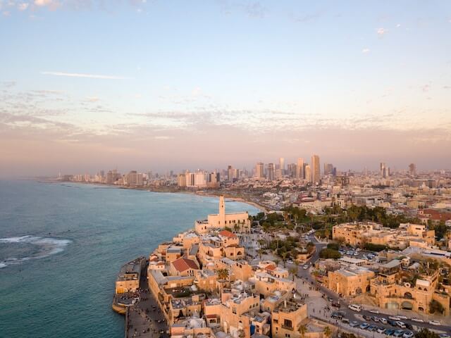 Tel Aviv, the capital city of Israel. 