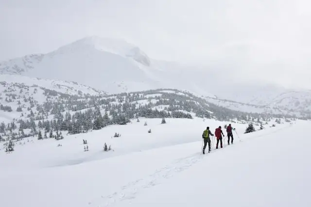 Skiing at Chugach State Park in Anchorage, Alaska. 