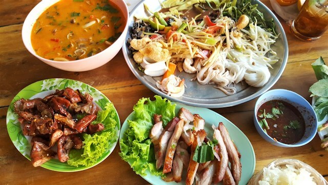 Thai food platter