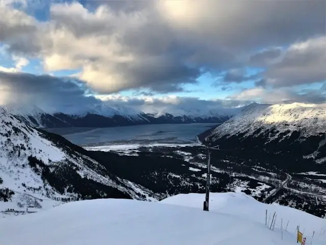 Girdwood ski resort in Alaska, United States. 