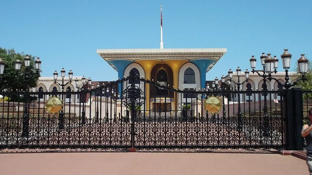 Al Alam Palace in Muscat, Oman. 