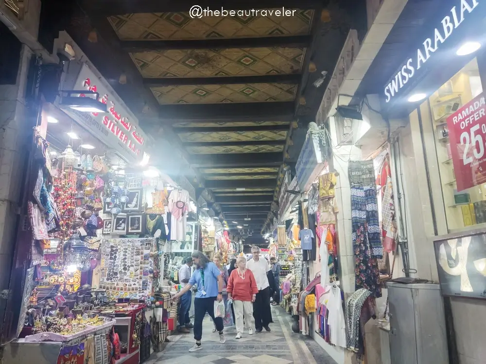 Muttrah souq in Muscat old town, Oman. 