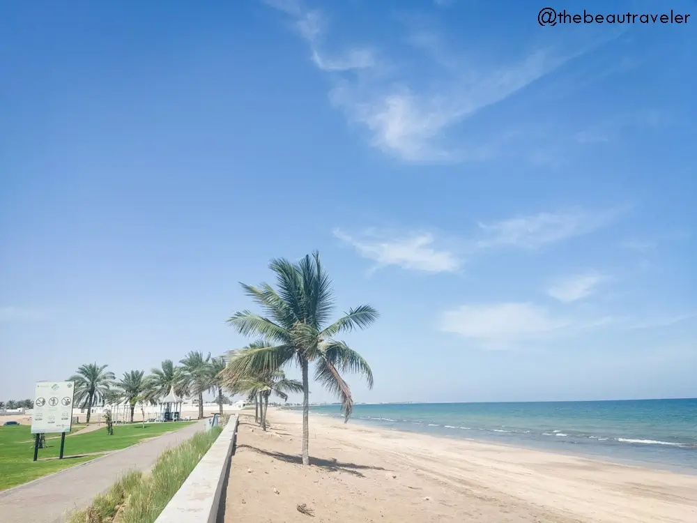 A beach near Muscat International Airport in Muscat, Oman. 