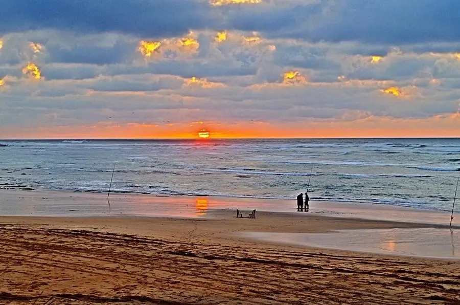 Casablanca beach in Morocco.