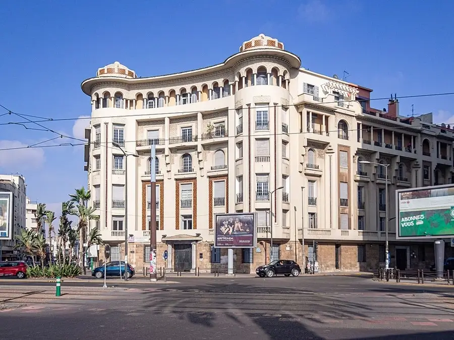 Casablanca city center in Morocco.