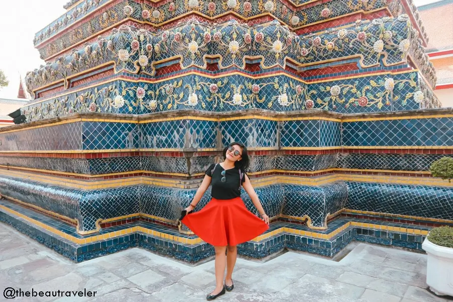 Me at Wat Pho in Bangkok, Thailand.