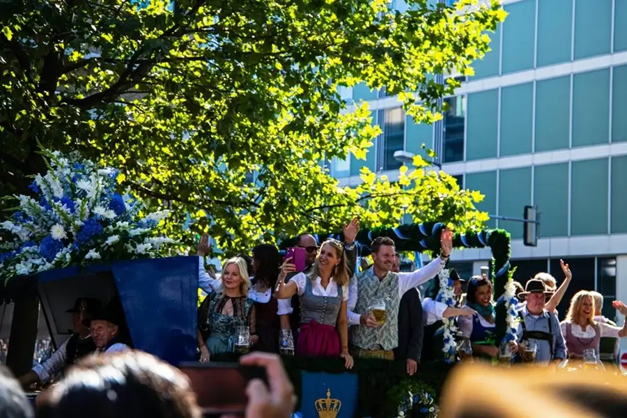 Oktoberfest parade in Munich, Germany.