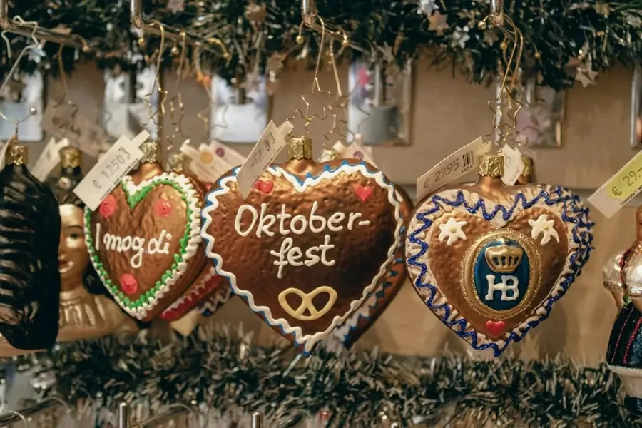 Oktoberfest decoration in Munich, Germany.