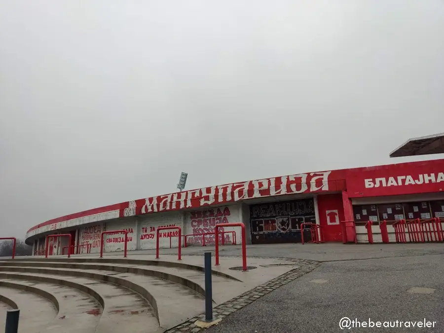 Rajko Mitic Stadium, previously known as Marakana, the home base of Red Star Belgrade FC in Serbia.