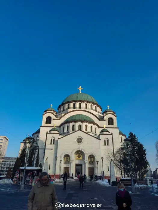 The temple of Saint Sava in Belgrade, Serbia.